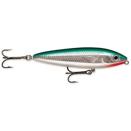 Rapala Skitter Walk Topwater Lure, 3 18, 716 Oz Green Mullet, Floating SW08GRMU